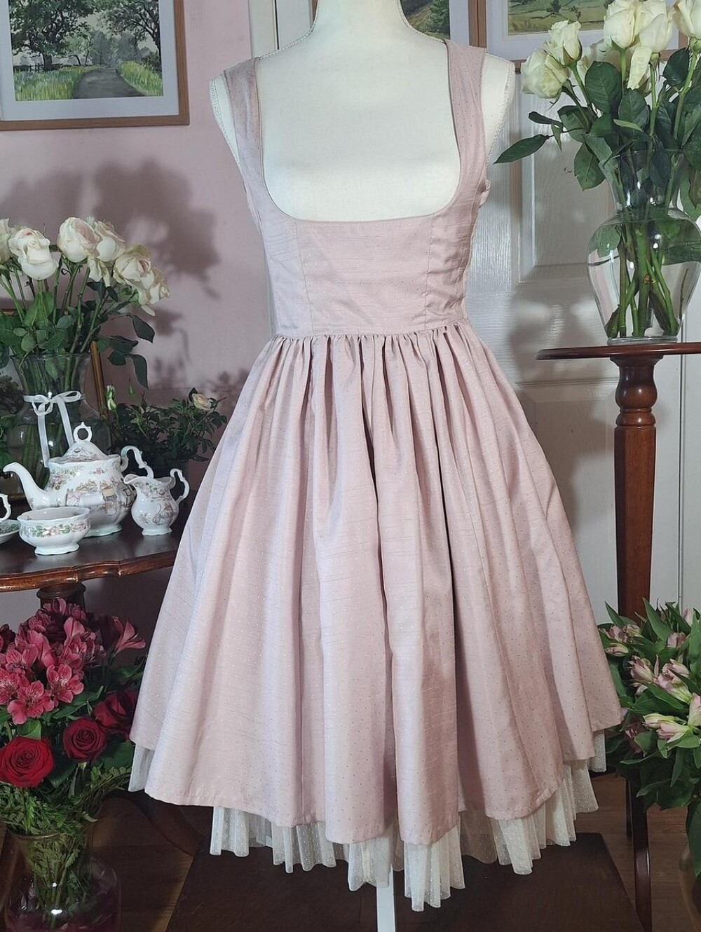 🎀 Innocent World Dusky Pink Long JSK ✨ Classical Lolita Jumper Skirt 🌸